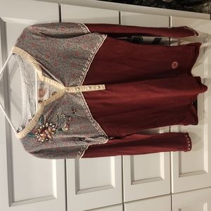 Brand new never worn double D Ranch mustang grape top